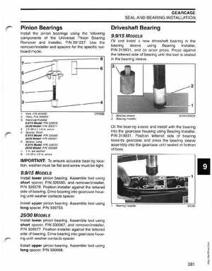 2004 SR Johnson 2 Stroke 9.9, 15, 25, 30 HP Outboards Service Manual, Page 282