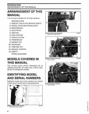 2004 SR Johnson 2-stroke 40, 50HP Service Manual, Page 7