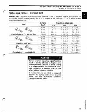 2005 SO Johnson 4 Stroke 9.9-15HP Outboards Service Manual, Page 18