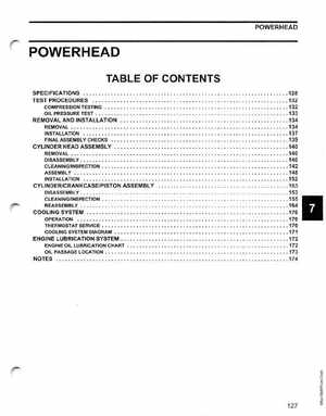 2005 SO Johnson 4 Stroke 9.9-15HP Outboards Service Manual, Page 126