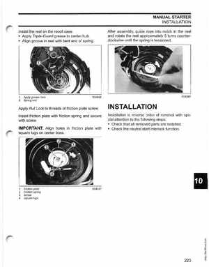 2005 SO Johnson 4 Stroke 9.9-15HP Outboards Service Manual, Page 222