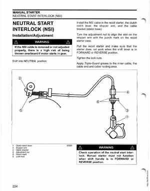 2005 SO Johnson 4 Stroke 9.9-15HP Outboards Service Manual, Page 223