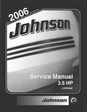 2006 Johnson SD 3.5 HP 2 Stroke Outboard Service Manual, PN 5006562, Page 1