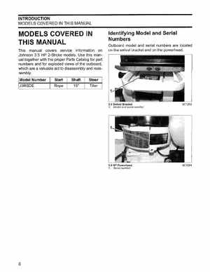 2006 Johnson SD 3.5 HP 2 Stroke Outboard Service Manual, PN 5006562, Page 7