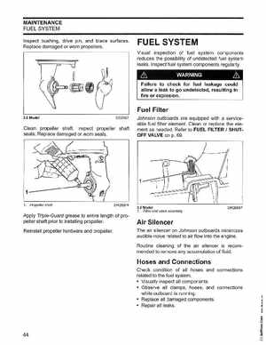 2006 Johnson SD 3.5 HP 2 Stroke Outboard Service Manual, PN 5006562, Page 45