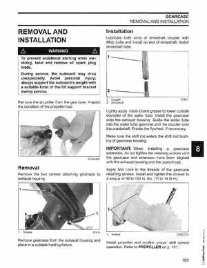 2006 Johnson SD 3.5 HP 2 Stroke Outboard Service Manual, PN 5006562, Page 104