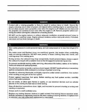 2006 Johnson SD 30 HP 4 Stroke Outboards Service Manual, PN 5006592, Page 4