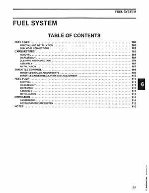 2006 Johnson SD 30 HP 4 Stroke Outboards Service Manual, PN 5006592, Page 100