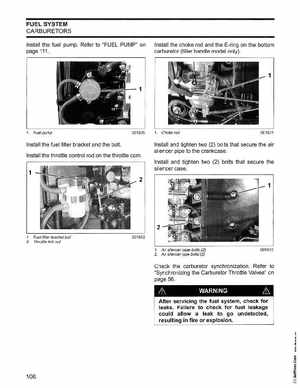 2006 Johnson SD 30 HP 4 Stroke Outboards Service Manual, PN 5006592, Page 109