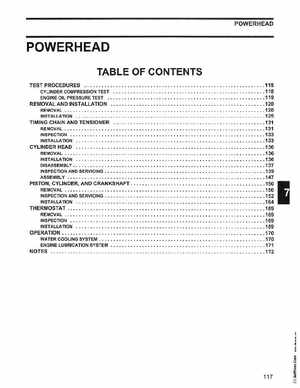 2006 Johnson SD 30 HP 4 Stroke Outboards Service Manual, PN 5006592, Page 118