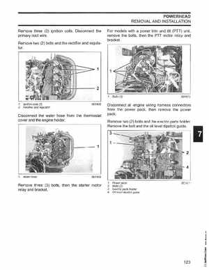 2006 Johnson SD 30 HP 4 Stroke Outboards Service Manual, PN 5006592, Page 124