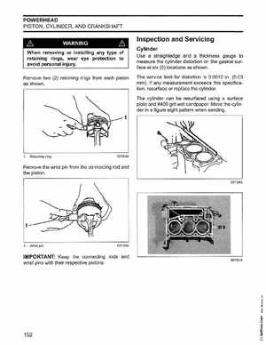 2006 Johnson SD 30 HP 4 Stroke Outboards Service Manual, PN 5006592, Page 153