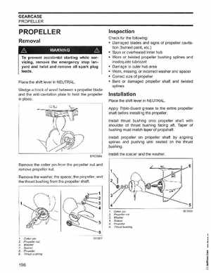 2006 Johnson SD 30 HP 4 Stroke Outboards Service Manual, PN 5006592, Page 199