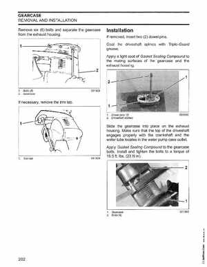 2006 Johnson SD 30 HP 4 Stroke Outboards Service Manual, PN 5006592, Page 203