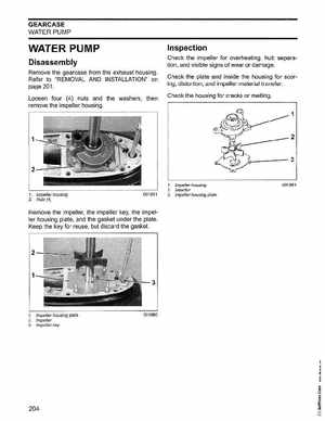 2006 Johnson SD 30 HP 4 Stroke Outboards Service Manual, PN 5006592, Page 205