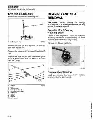2006 Johnson SD 30 HP 4 Stroke Outboards Service Manual, PN 5006592, Page 211