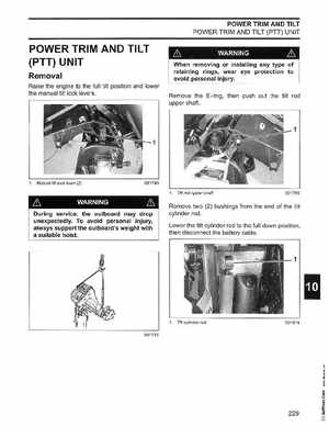 2006 Johnson SD 30 HP 4 Stroke Outboards Service Manual, PN 5006592, Page 230