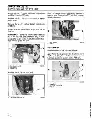2006 Johnson SD 30 HP 4 Stroke Outboards Service Manual, PN 5006592, Page 231