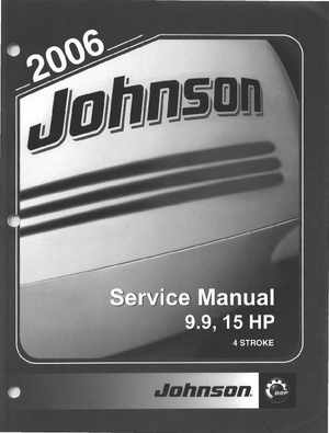 2006 SD Johnson 4 Stroke 9.9-15HP Outboards Service Manual, Page 1