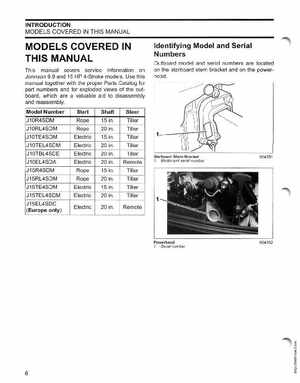 2006 SD Johnson 4 Stroke 9.9-15HP Outboards Service Manual, Page 7