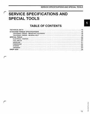 2006 SD Johnson 4 Stroke 9.9-15HP Outboards Service Manual, Page 16