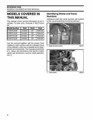 2007 Evinrude E-Tec 75, 90 HP outboards Service Manual, Page 6