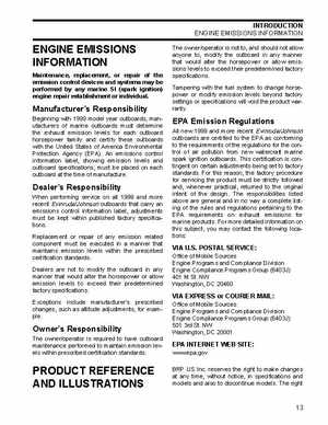 2007 Evinrude E-Tec 75, 90 HP outboards Service Manual, Page 13