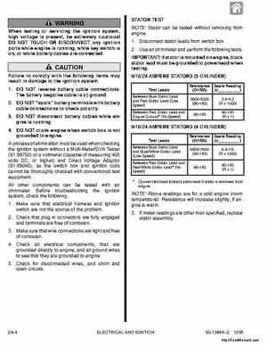 1987-1993 Mercury Mariner Outboards 70/75/80/90/100/115HP 3 and 4-cylinder Factory Service Manual, Page 23