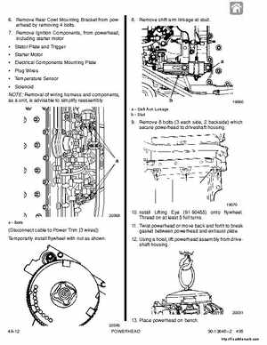 1987-1993 Mercury Mariner Outboards 70/75/80/90/100/115HP 3 and 4-cylinder Factory Service Manual, Page 140