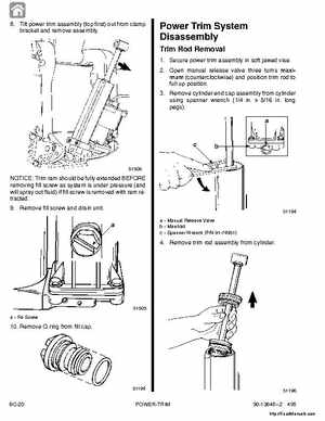 1987-1993 Mercury Mariner Outboards 70/75/80/90/100/115HP 3 and 4-cylinder Factory Service Manual, Page 326