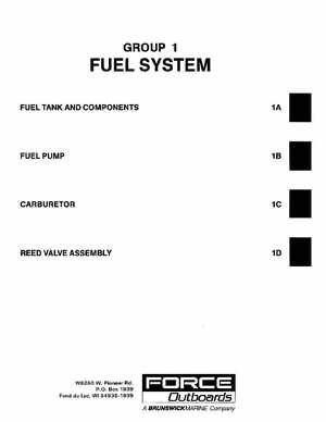 1988-1992 Mercury Force 5HP Outboards Service Manual, Page 12