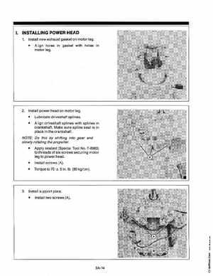1988-1992 Mercury Force 5HP Outboards Service Manual, Page 154