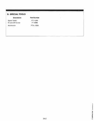1988-1995 Mercury Force 5HP Outboards Service Manual, 90-823263 793, Page 88