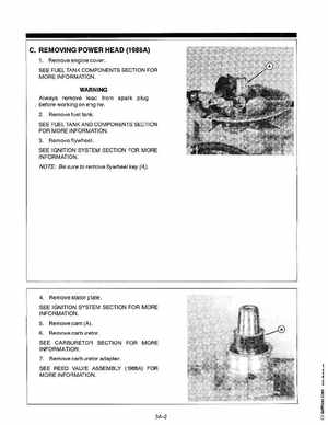 1988-1995 Mercury Force 5HP Outboards Service Manual, 90-823263 793, Page 144