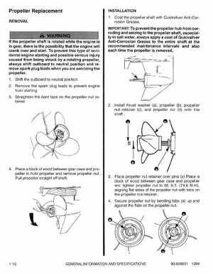 1995 Mariner Mercury Outboards Service Manual 50HP 4-Stroke, Page 15