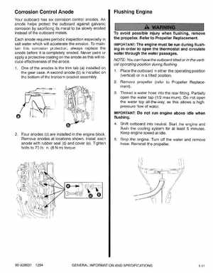 1995 Mariner Mercury Outboards Service Manual 50HP 4-Stroke, Page 16