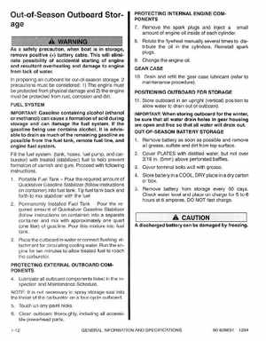 1995 Mariner Mercury Outboards Service Manual 50HP 4-Stroke, Page 17