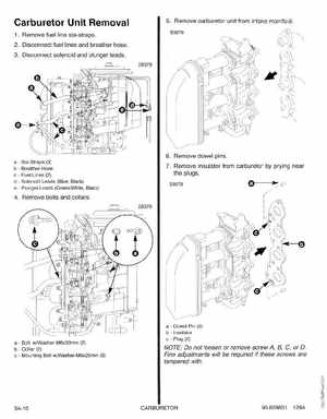 1995 Mariner Mercury Outboards Service Manual 50HP 4-Stroke, Page 82