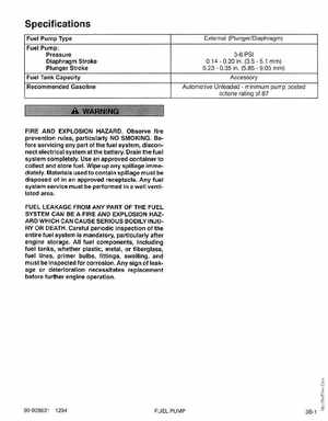 1995 Mariner Mercury Outboards Service Manual 50HP 4-Stroke, Page 96
