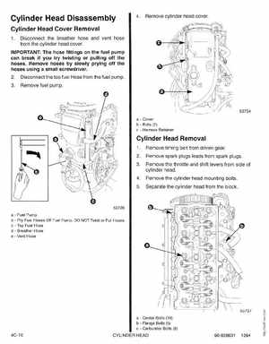 1995 Mariner Mercury Outboards Service Manual 50HP 4-Stroke, Page 122