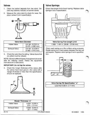 1995 Mariner Mercury Outboards Service Manual 50HP 4-Stroke, Page 128
