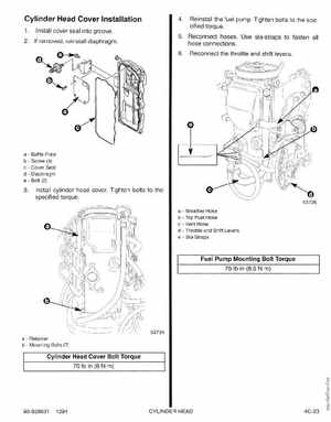 1995 Mariner Mercury Outboards Service Manual 50HP 4-Stroke, Page 135