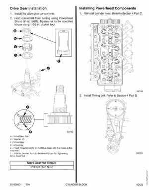 1995 Mariner Mercury Outboards Service Manual 50HP 4-Stroke, Page 160