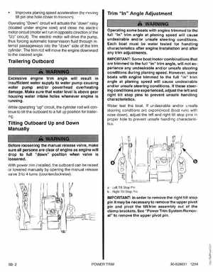 1995 Mariner Mercury Outboards Service Manual 50HP 4-Stroke, Page 187