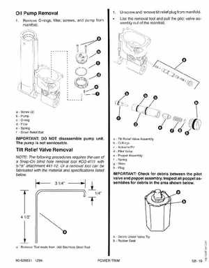 1995 Mariner Mercury Outboards Service Manual 50HP 4-Stroke, Page 204