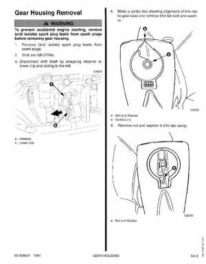 1995 Mariner Mercury Outboards Service Manual 50HP 4-Stroke, Page 222