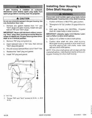 1995 Mariner Mercury Outboards Service Manual 50HP 4-Stroke, Page 239