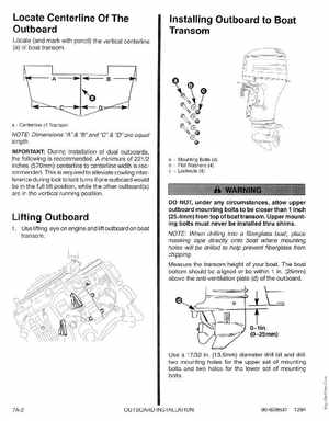 1995 Mariner Mercury Outboards Service Manual 50HP 4-Stroke, Page 245