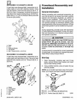 1997+ Mercury 35/40HP 2 Cylinder Outboards Service Manual PN 90-826148R2, Page 192