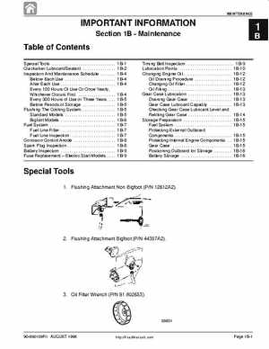 1998 Mercury 9.9/15HP 4-stroke outboards factory service manual, Page 13